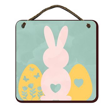 COURTSIDE MARKET Bunny Silhouette II Sign Wall Decor