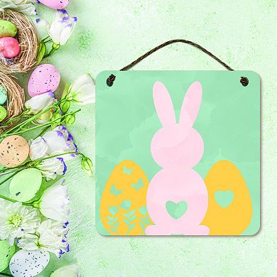 COURTSIDE MARKET Bunny Silhouette II Sign Wall Decor