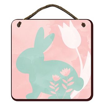 COURTSIDE MARKET Bunny Silhouette III Sign Wall Decor