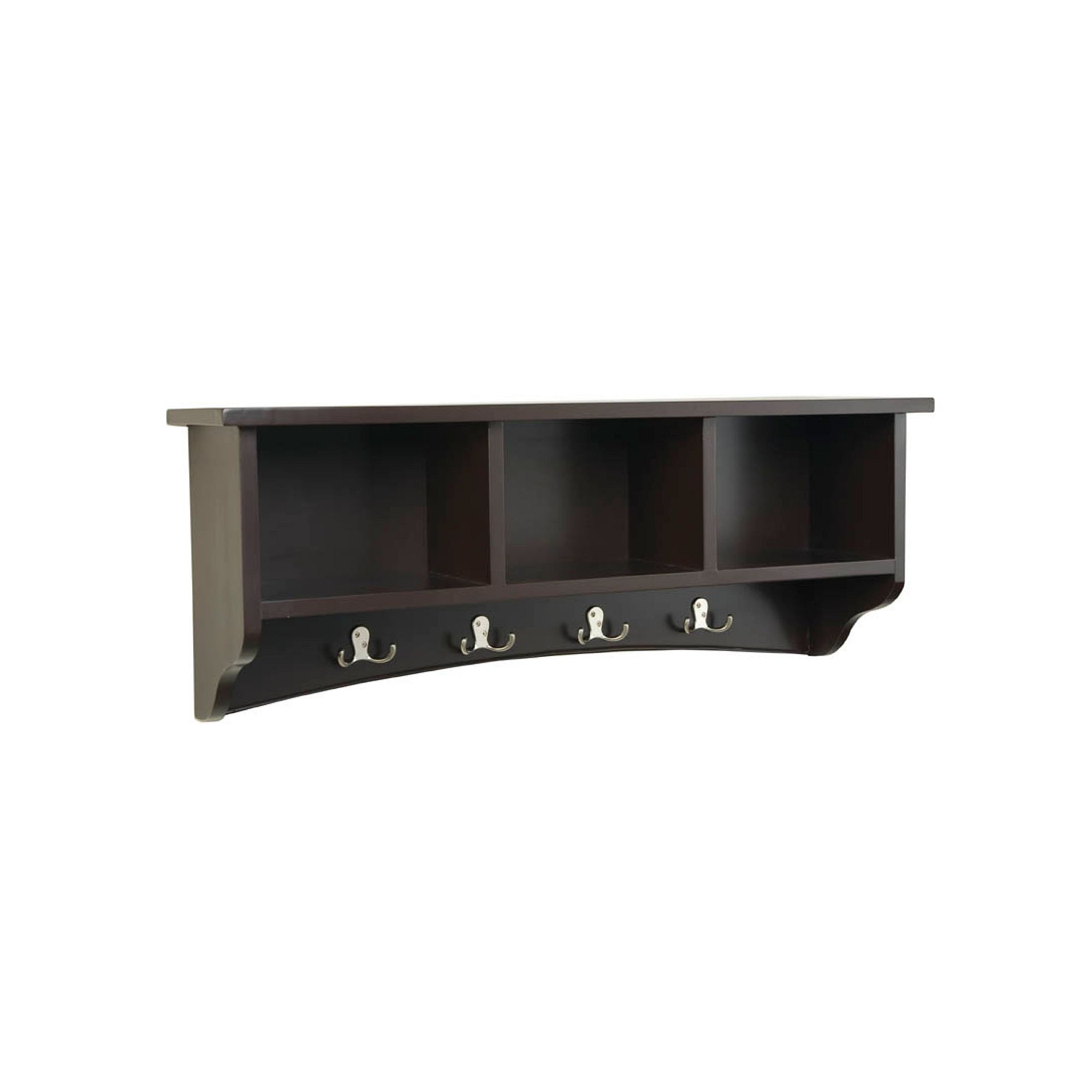 Alaterre Shaker Cottage Wall Shelf, Brown