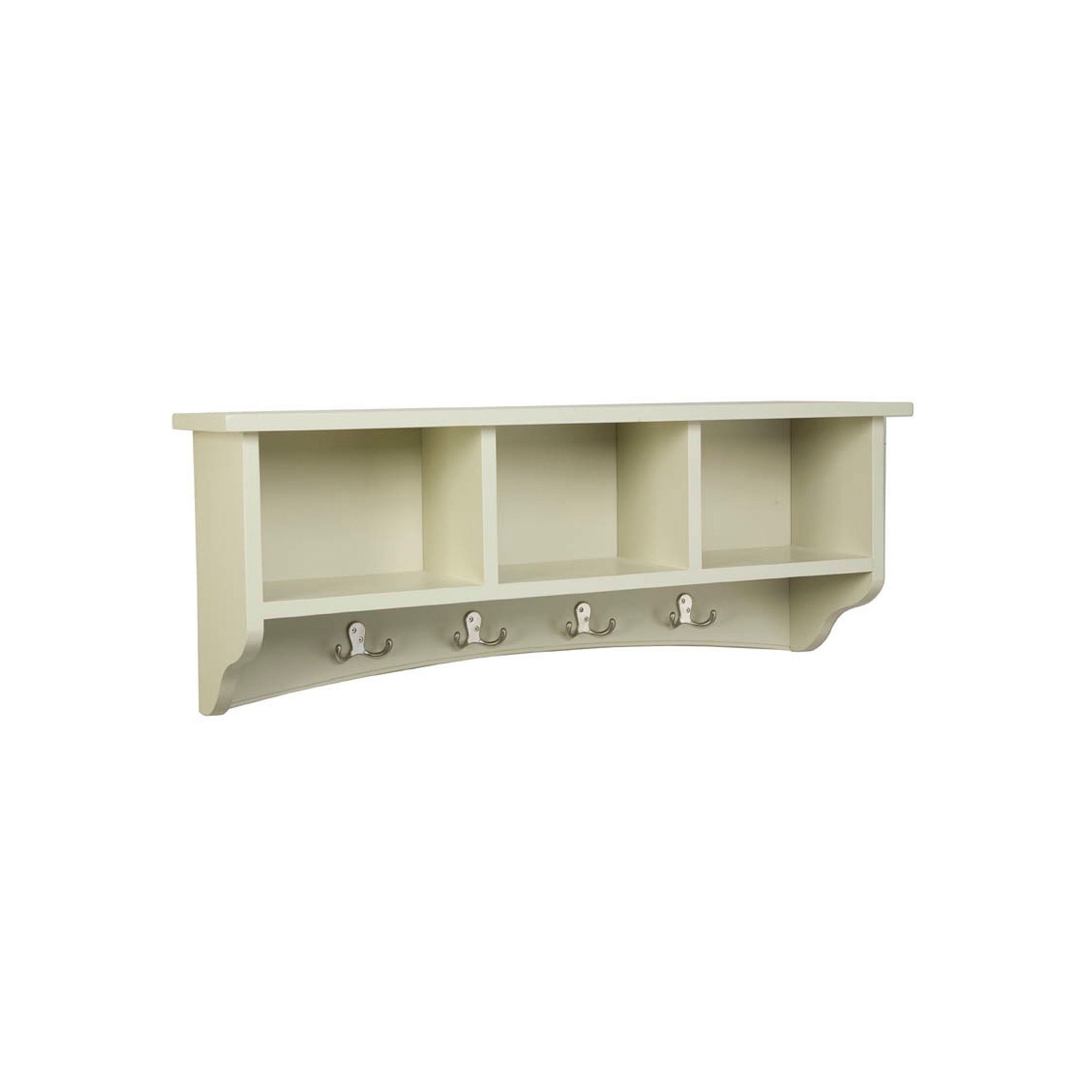 Alaterre Shaker Cottage Wall Shelf, Brown
