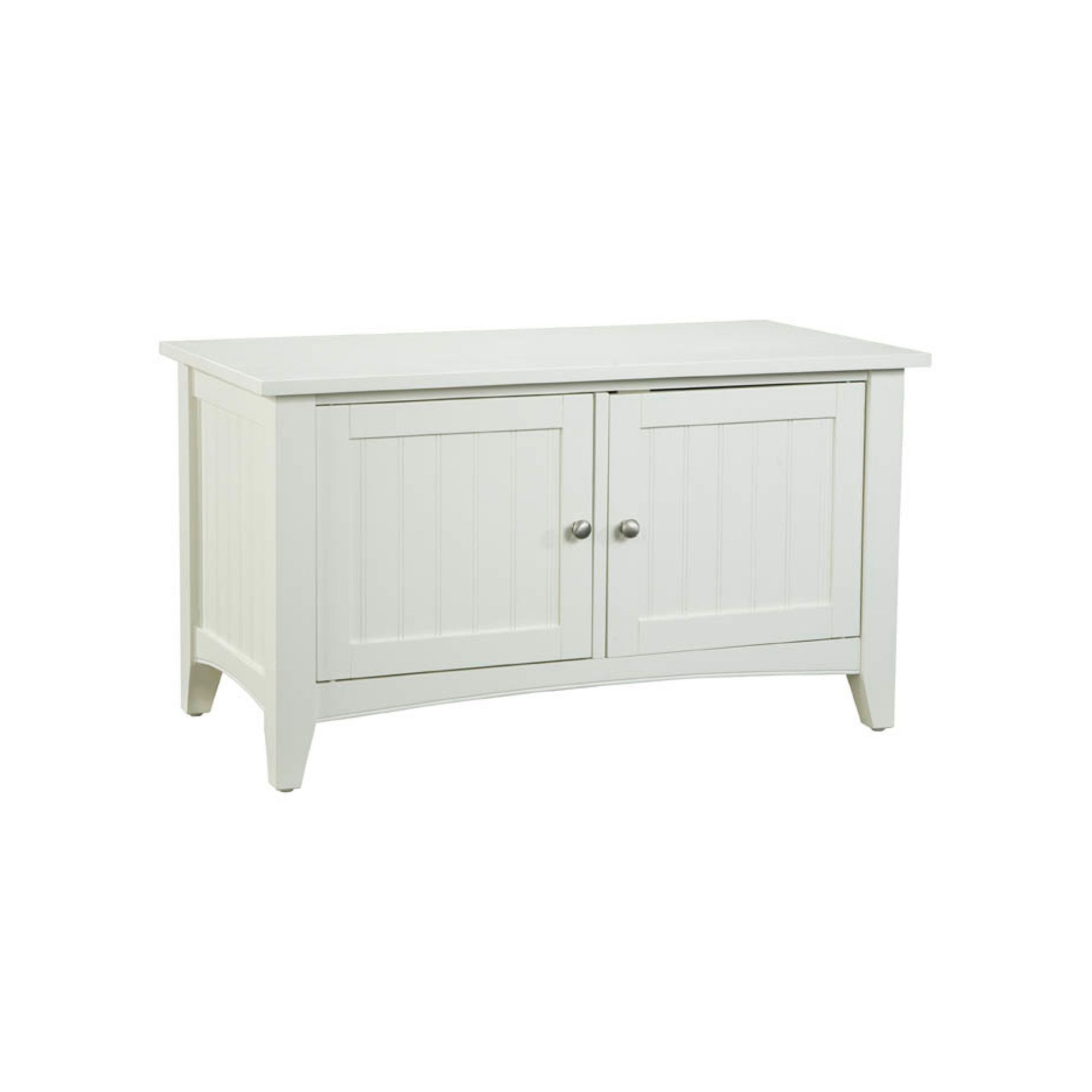 Alaterre Shaker Cottage Storage Bench, Ivory