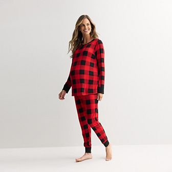 Maternity Jammies For Your Families® Buffalo Check Pajama Top & Pajama Bottoms Set