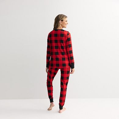 Maternity Jammies For Your Families® Buffalo Check Pajama Top & Pajama Bottoms Set