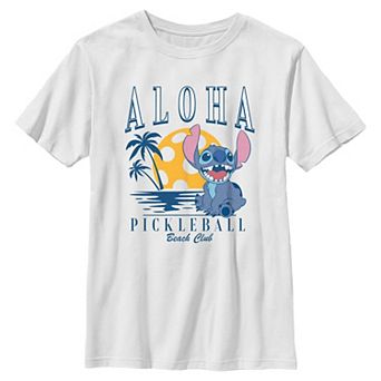 Disney's Lilo & Stitch Aloha Pickleball Beach Club Boys 8-20 Graphic Tee