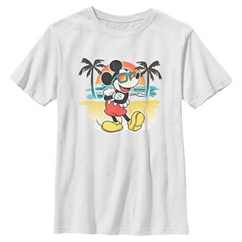 Disney's Mickey Mouse Tropical Beach Boys 8-20 Graphic Tee
