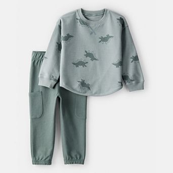 Toddler Boy Carter’s Dinosaur Long-Sleeve Tee & Pant Set