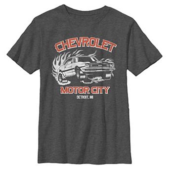 Boys 8-20 Chevrolet Motor City Detroit Michigan Graphic Tee
