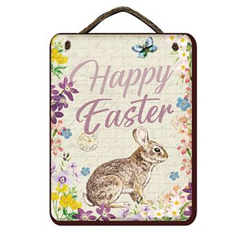 COURTSIDE MARKET Happy Easter Sign Wall Decor