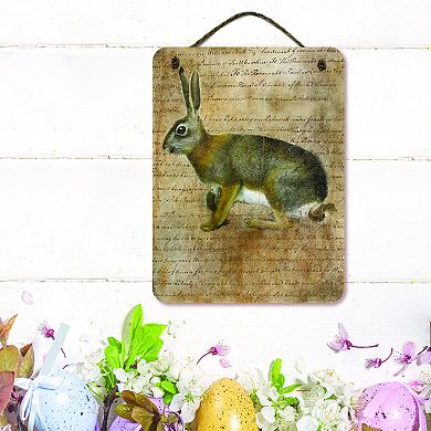 COURTSIDE MARKET Vintage Rabbit II Sign Wall Decor