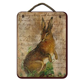 COURTSIDE MARKET Vintage Rabbit IV Sign Wall Decor