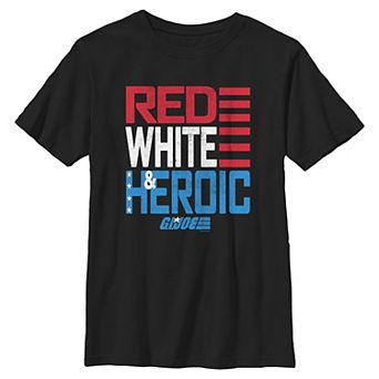 Boys 8-20 G.I. Joe Red White And Heroic Graphic Tee