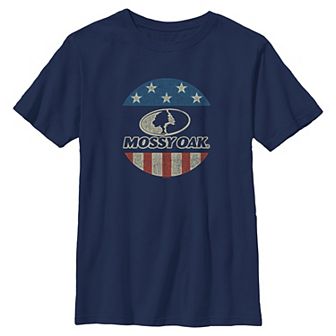 Boys 8-20 Mossy Oak USA Flag Stamp Graphic Tee