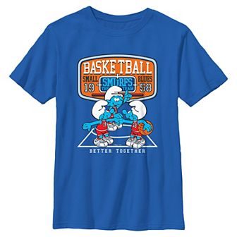Boys 8-20 The Smurfs Basketball Team Better Together Graphic Tee