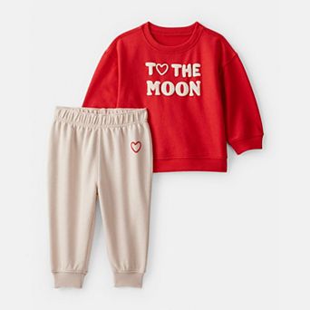 Baby Carter’s 2 pc "To the Moon" Sweatshirt & Joggers Set