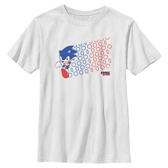 Boys 8-20 Sonic The Hedgehog Americana Rings Graphic Tee