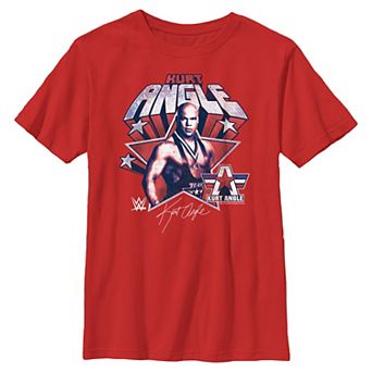 Boys 8-20 WWE Kurt Angle Poster Americana Graphic Tee