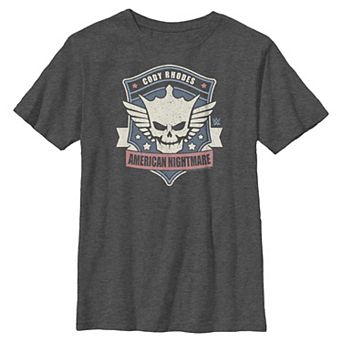 Boys 8-20 WWE Cody Rhodes American Nightmare Badge Graphic Tee