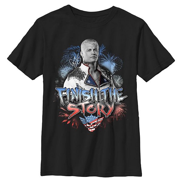 Boys 8-20 WWE Cody Rhodes Finish The Story Americana Poster