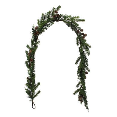 St. Nicholas Square® LED Pinecone & Cypress Garland