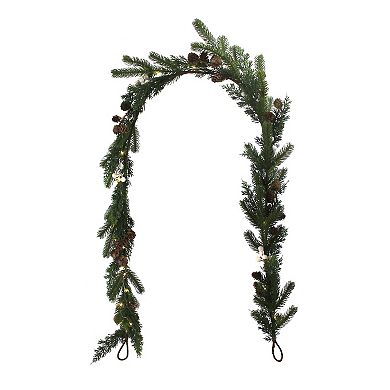 St. Nicholas Square® LED Pinecone & Cypress Garland