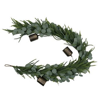 St. Nicholas Square® Brass Bell & Pine Garland
