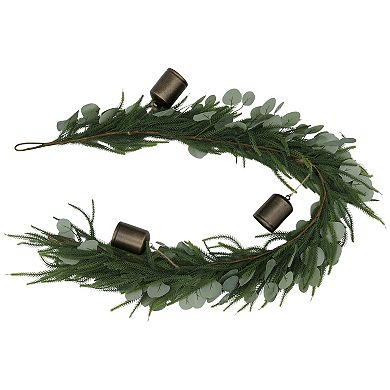 St. Nicholas Square® Brass Bell & Pine Garland