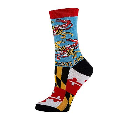 Women's Crew Socks -Maryland