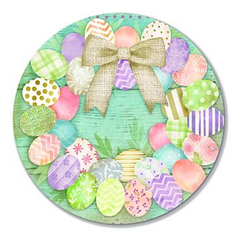 COURTSIDE MARKET Easter Egg Wreath Circular Wall Decor