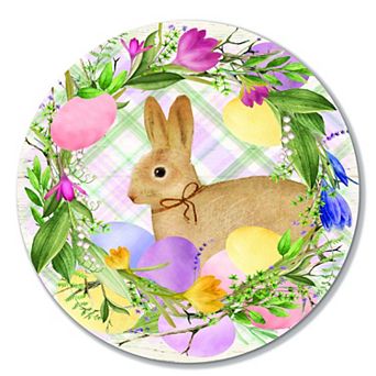 COURTSIDE MARKET Easter Wreath Eggs Circular Wall Decor