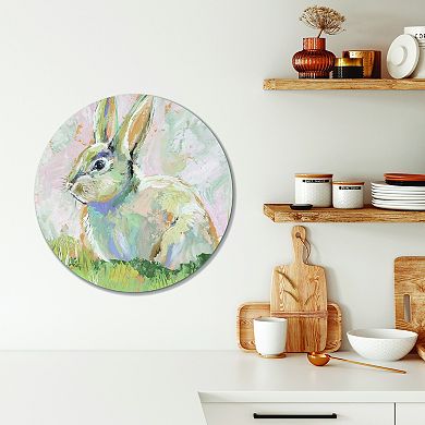 COURTSIDE MARKET 12-in. Circular Rabbit Wall Decor