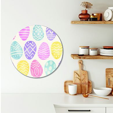COURTSIDE MARKET Spring Spirit Pattern Circular Wall Decor