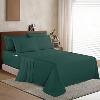 Elegant Comfort Extra deep 18-24 Inch Pocket 3 Line Embroidery, 4 pc Sheet Set.
