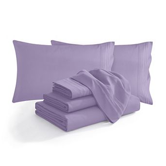 Elegant Comfort Extra deep 18-24 Inch Pocket 3 Line Embroidery, 4 pc Sheet Set.