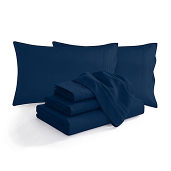 Elegant Comfort Extra deep 18-24 Inch Pocket 3 Line Embroidery, 4 pc Sheet Set.