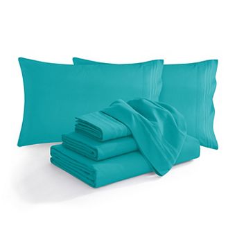 Elegant Comfort Extra deep 18-24 Inch Pocket 3 Line Embroidery, 4 pc Sheet Set.