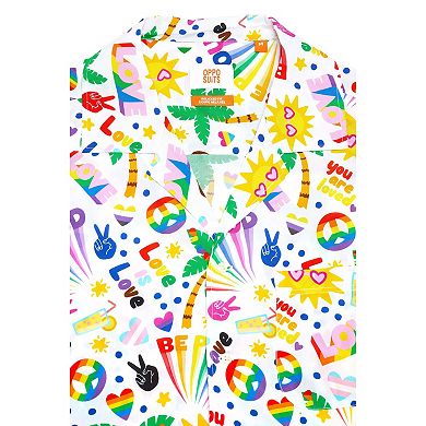 Men's OppoSuits Hawaiian Short Sleeve Button-Front Shirt