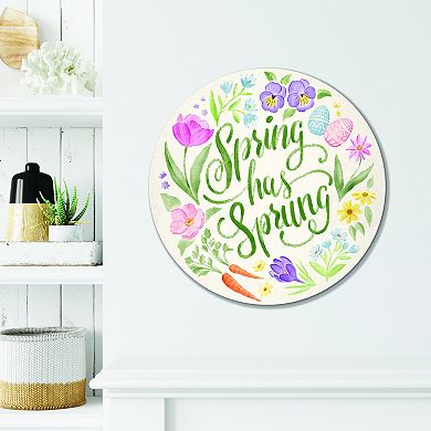 COURTSIDE MARKET Spring Spirit IV 15-in. Circular Wall Decor