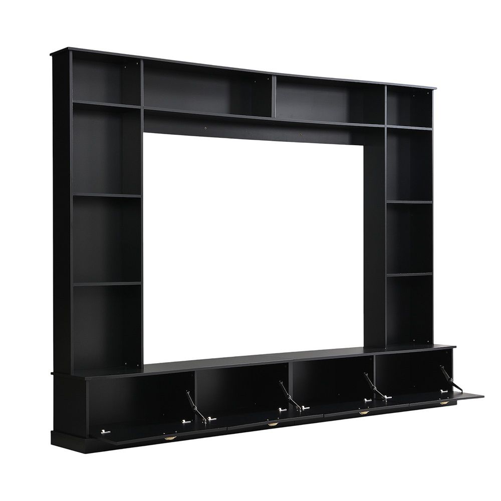 104.20 Inch Entertainment Center with Shelving and Storage Drawers for ...