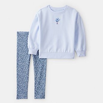 Toddler Girls Carter's 2 pc Floral Sweatshirt & Legging Set
