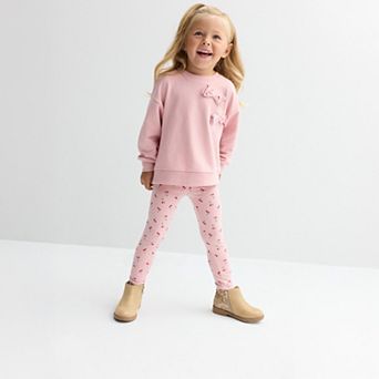 Toddler Girls Carter's Cherry Bow French Terry Sweatshirt & Pant Set