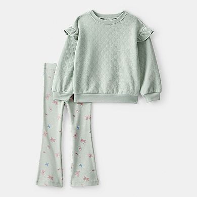 Toddler Girls Carter's 2-pc. Butterfly Sweater & Pant Set