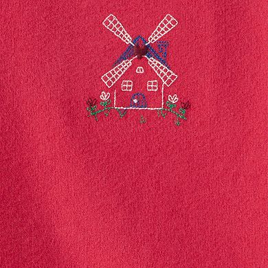 Toddler Girls Carter's Floral Windmill Long-Sleeve Tee & Pant Set