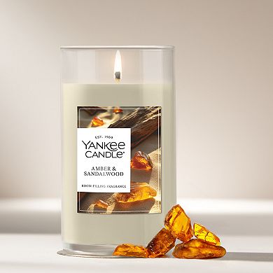 Yankee Candle Amber & Sandalwood Medium Pillar Candle 14.25 oz