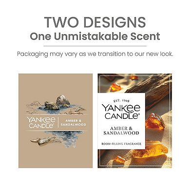 Yankee Candle Amber & Sandalwood Medium Pillar Candle 14.25 oz