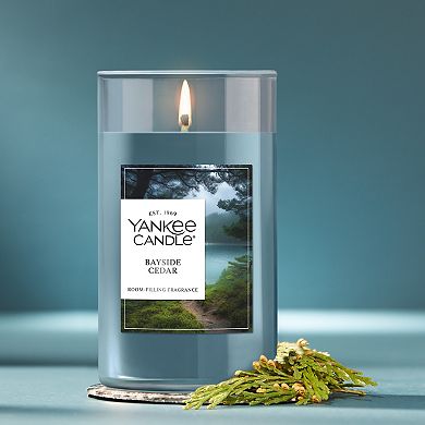 Yankee Candle Bayside Cedar Medium Pillar Scented Candle 14.25 oz