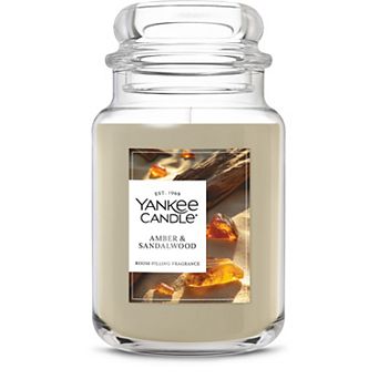 Yankee Candle® Amber & Sandalwood Large Jar Scented Candle, 22 oz
