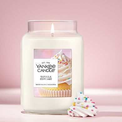 Yankee Candle Vanilla Cupcake 22 oz Jar Candle Soy Wax Blend