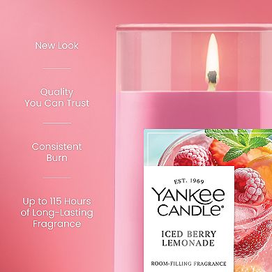 Yankee Candle® Iced Berry Lemonade Medium Pillar Scented Candle 14.25 oz