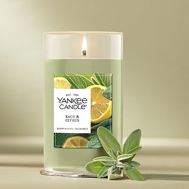 Yankee Candle Sage & Citrus Medium Pillar Candle